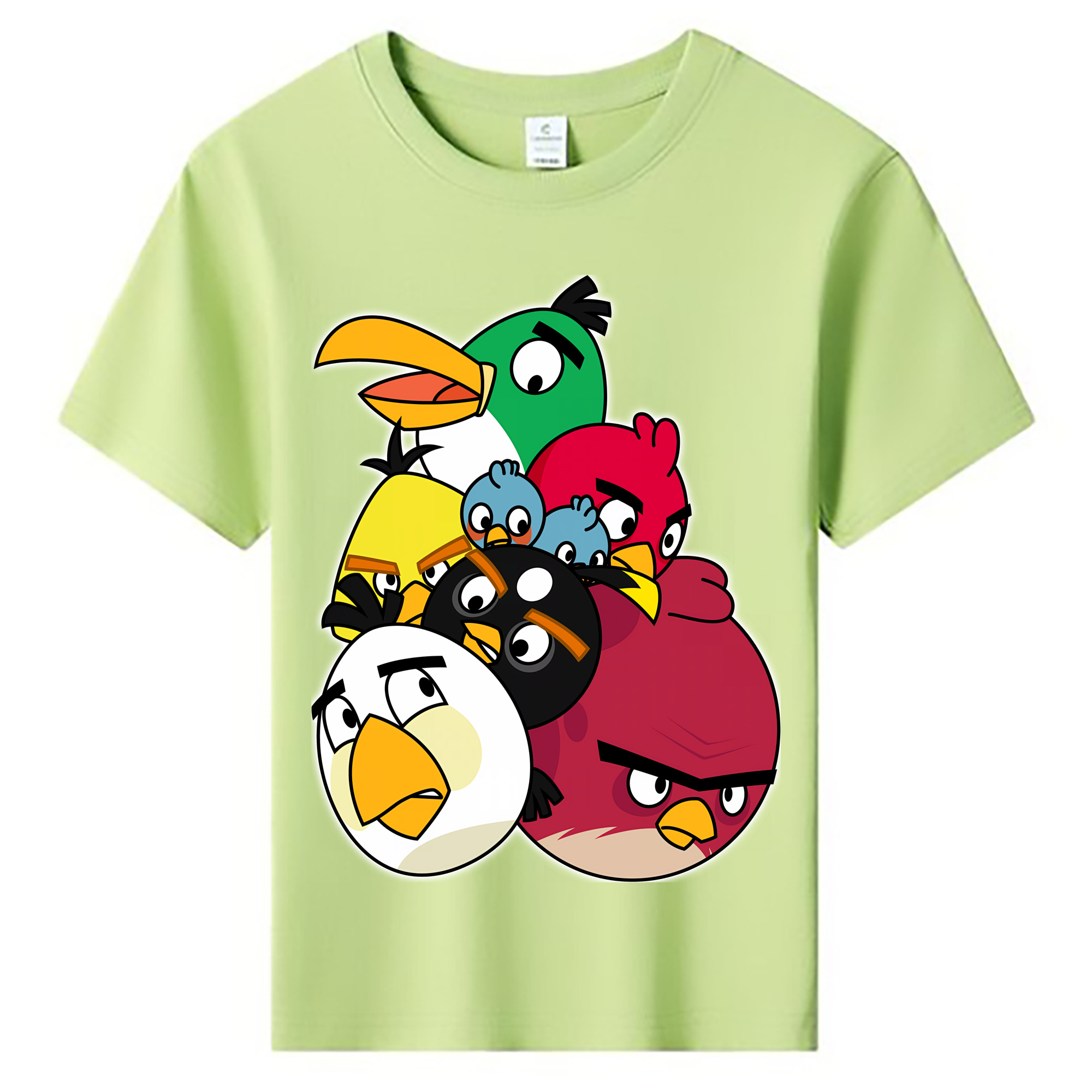 （画像用） Angry Birds アングリーバード 綿100％キッズTシャツ（フロントプリント）
